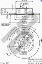 Brembo 09448110 - DISCO FRENO