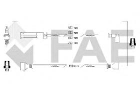 Fae 83450 - CABLES DE BUJIAS ANTIPARASITARIOS