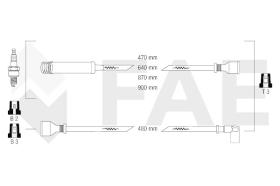 Fae 83550 - JUEGO CABLES BUJIA