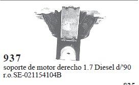 Metal 00937 - SOPORTE DERECHO IBIZA D '90