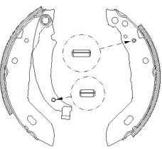 Rh 408300 - ZAPATAS DE FRENO