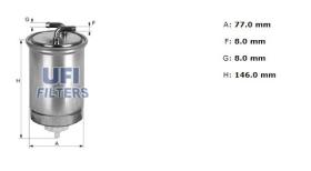 Ufi 2438200 - [*]FILTRO GASOIL