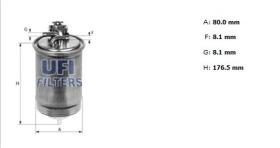 Ufi 2439100 - [*]FILTRO GASOIL