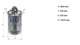 Ufi 2441500 - [*]FILTRO GASOIL