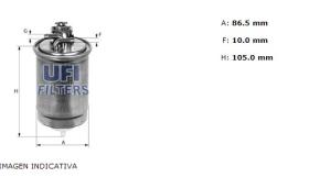 Ufi 2441600 - [*]FILTRO GASOIL