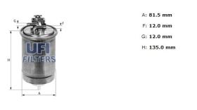 Ufi 2442400 - [*]FILTRO GASOIL