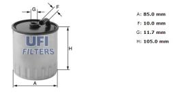 Ufi 2442900 - [*]FILTRO GASOIL