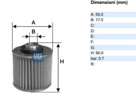 Ufi 2551400 - FILTRO ACEITE YAMAHA