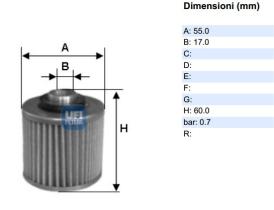 Ufi 2554100 - [*] FILTRO ACEITE BMW