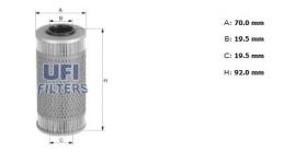 Ufi 2668700 - [*]FILTRO GASOIL CART.