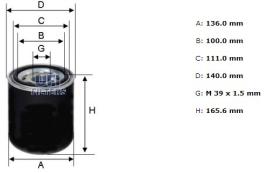 Ufi 2725900 - [*]FILTRO SECADOR ROSC.