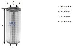 Ufi 2734100 - [*]FILTRO AIRE