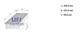 Ufi 3002100 - [*]FILTRO AIRE PANEL