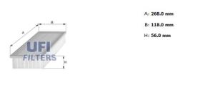 Ufi 3006800 - [*]FILTRO AIRE PANEL