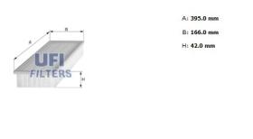 Ufi 3007100 - [*]FILTRO AIRE PANEL