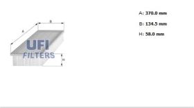 Ufi 3010100 - [*]FILTRO AIRE PANEL