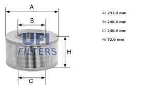 Ufi 3011801 - [*]FILTRO AIRE