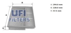 Ufi 3011900 - [*]FILTRO AIRE PANEL