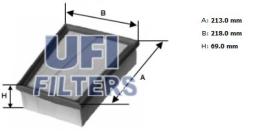 Ufi 3013300 - [*]FILTRO AIRE PANEL