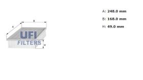 Ufi 3013900 - [*]FILTRO AIRE PANEL