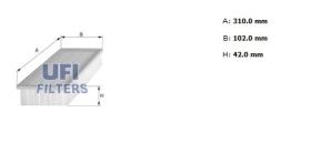 Ufi 3015000 - [*]FILTRO AIRE PANEL