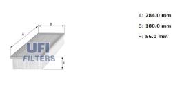 Ufi 3015500 - [*]FILTRO AIRE PANEL