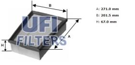 Ufi 3015700 - [*]FILTRO AIRE PANEL