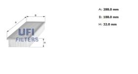 Ufi 3015800 - [*]FILTRO AIRE PANEL