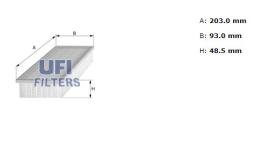 Ufi 3083600 - [*]FILTRO AIRE PANEL