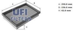 Ufi 3090800 - FILTRO AIRE PANEL OPEL