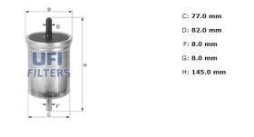 Ufi 3151400 - [*]FILTRO CARBURANTE INYECC.