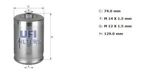 Ufi 3174800 - [*]FILTRO CARBURANTE INYECC.