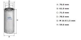 Ufi 2760200 - [*]FILTRO AIRE INDUST.