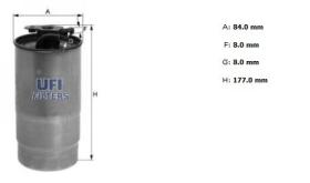 Ufi 2442700 - [*]FILTRO GASOIL