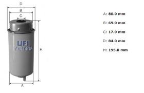 Ufi 2443200 - [*]FILTRO GASOIL