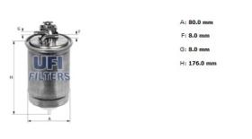 Ufi 2444000 - [*]FILTRO GASOIL