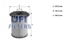 Ufi 2669300 - [*]FILTRO GASOIL CART.