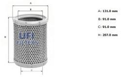 Ufi 2758800 - [*]FILTRO AIRE