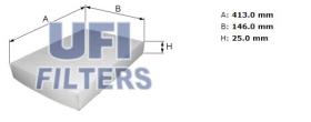 Ufi 5301400 - [*]FILTRO AIRE HABITACULO