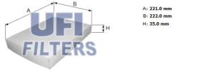 Ufi 5303900 - [*]FILTRO AIRE HABITACULO