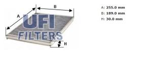 Ufi 5410800 - [*]FILTRO AIRE HAB.CARB.ACT.