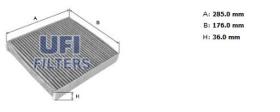 Ufi 5411100 - [*]FILTRO AIRE HAB.CARB.ACT.