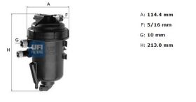 Ufi 5514300 - [*]FILTRO GASOIL ECO