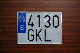 Matriculas 145103SE - Placa europea moto