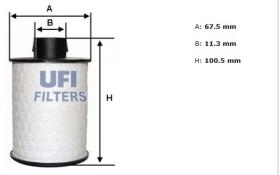 Ufi 60H2O00 - [*]FILTRO ALTA SEP.AGUA