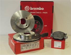 Kit de freno delantero(discos + pastillas) Brembo - Recaval - Recambios  Valdeorras