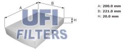 Ufi 5312500 - [*]FILTRO AIRE HABITACULO