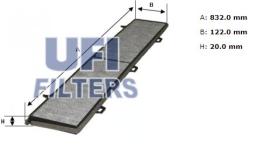 Ufi 5415400 - [*]FILTRO AIRE HAB.CARB.ACT.