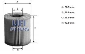 Ufi 2508500 - [*] FILTRO ACEITE