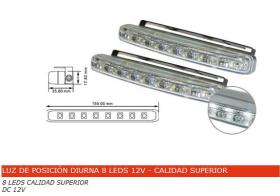 Nertor 70100000835 - Luz de posición diurna delantera de 8 Leds (12V)